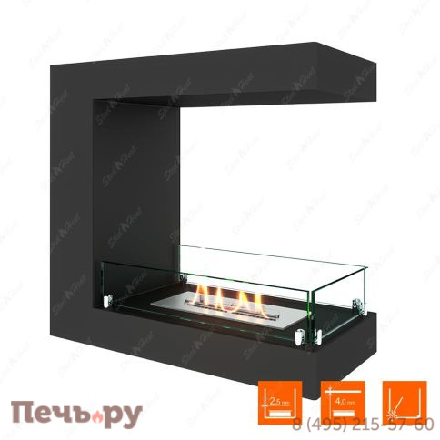 Биокамин торцевой SteelHeat One 600 фото 3