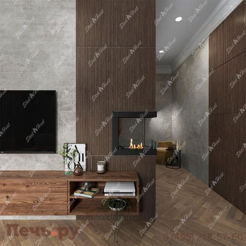 Биокамин торцевой SteelHeat One 600 фото 6