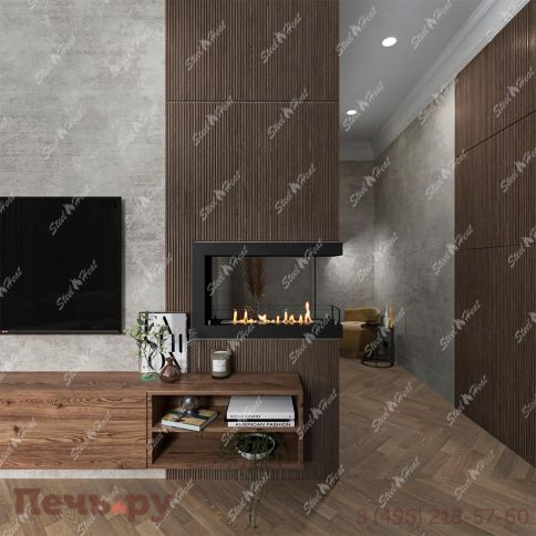 Биокамин торцевой SteelHeat One 900 фото 6