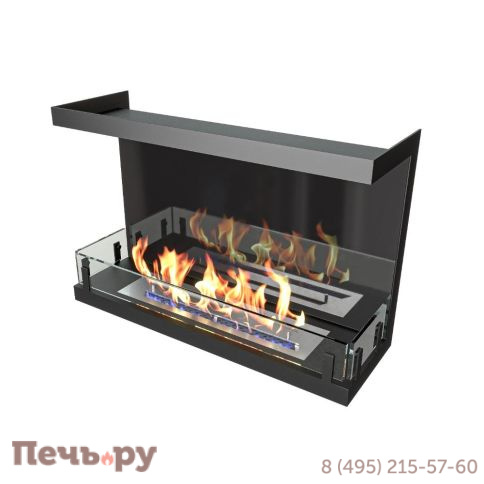 Биокамин торцевой ZeFire Standart 700 со стемалитом фото