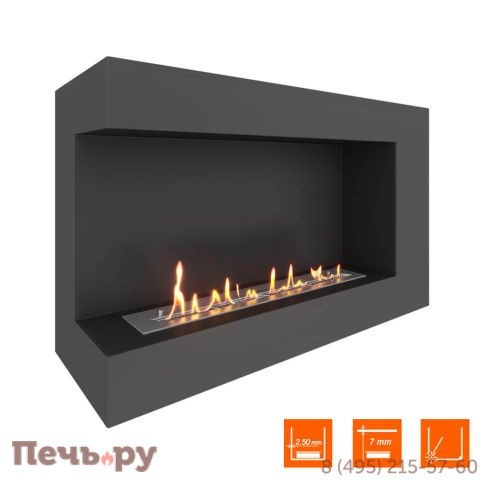 Биокамин угловой SteelHeat Grand 1000 фото 2