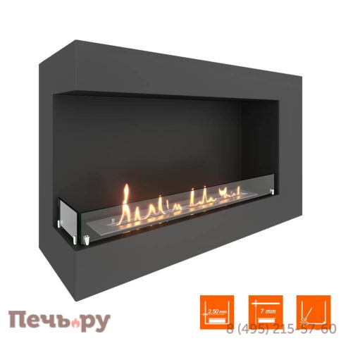 Биокамин угловой SteelHeat Grand 1000 фото 3