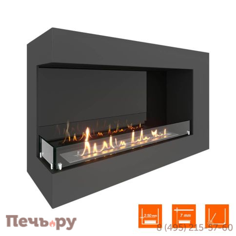 Биокамин угловой SteelHeat Grand 1000 фото 5