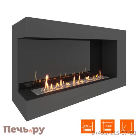 Биокамин угловой SteelHeat Grand 1000 фото 7