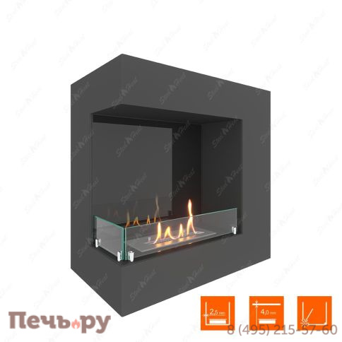Биокамин угловой SteelHeat Grand 600 фото 5