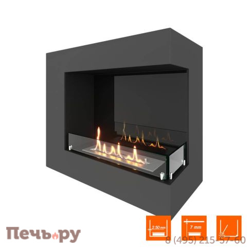 Биокамин угловой SteelHeat Grand 700 фото 5