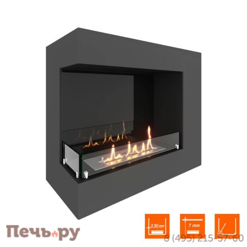 Биокамин угловой SteelHeat Grand 700 фото 6