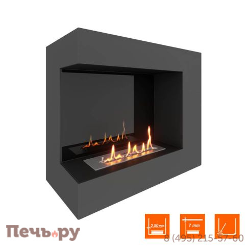Биокамин угловой SteelHeat Grand 700 фото 7