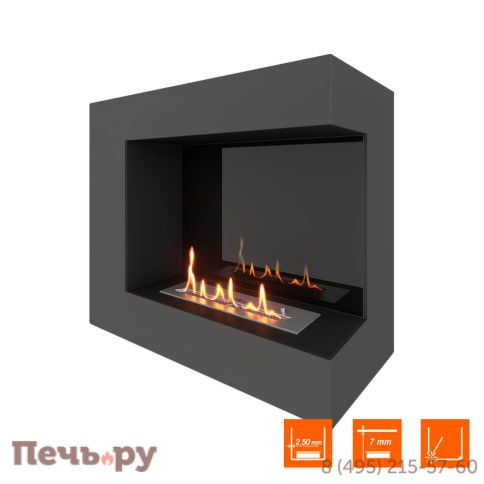 Биокамин угловой SteelHeat Grand 700 фото 8