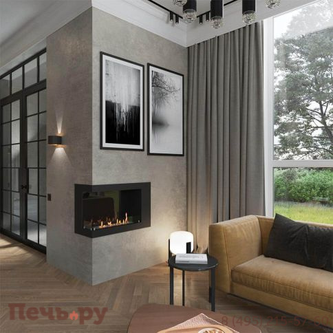 Биокамин угловой SteelHeat Grand 800 фото 10