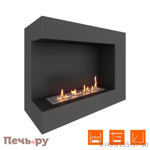 Биокамин угловой SteelHeat Grand 800 фото 2