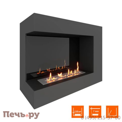 Биокамин угловой SteelHeat Grand 800 фото 7