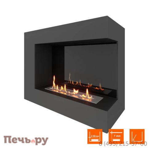 Биокамин угловой SteelHeat Grand 800 фото 8