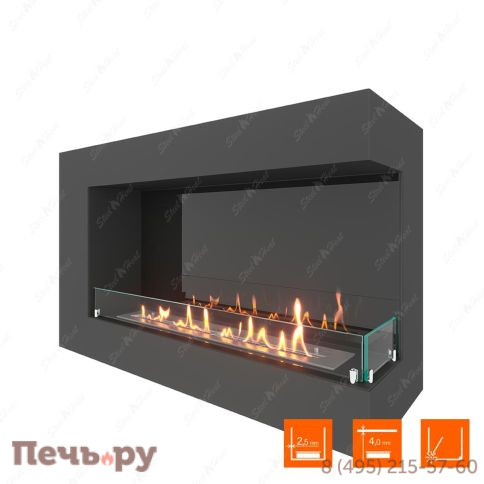 Биокамин угловой SteelHeat Grand 900 фото 6