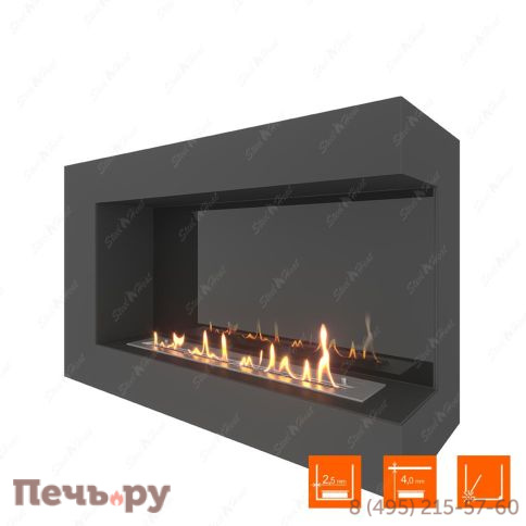 Биокамин угловой SteelHeat Grand 900 фото 8