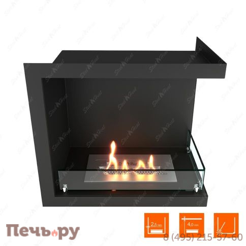 Биокамин угловой SteelHeat Leader 500 фото 10