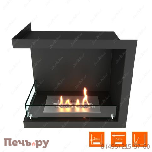 Биокамин угловой SteelHeat Leader 500 фото 9