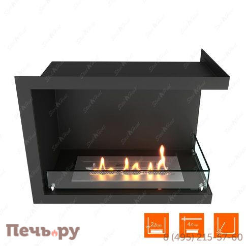 Биокамин угловой SteelHeat Leader 600 фото 10