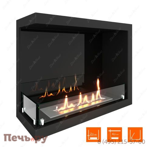 Биокамин угловой SteelHeat Leader 600 фото 6