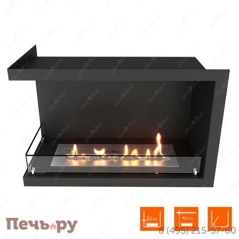 Биокамин угловой SteelHeat Leader 700 фото 10