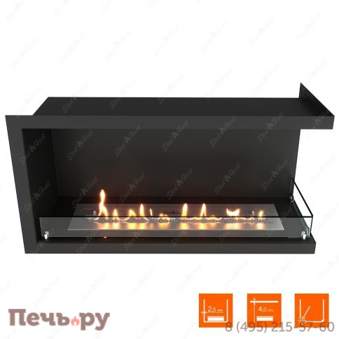 Биокамин угловой SteelHeat Leader 900 фото 12