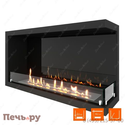 Биокамин угловой SteelHeat Leader 900 фото 6