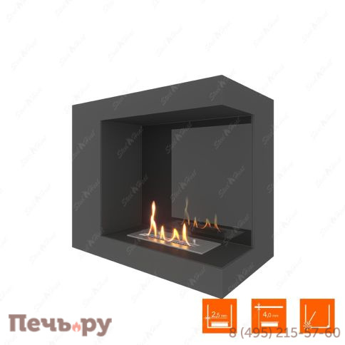 Биокамин угловой SteelHeat Long 600 фото 8