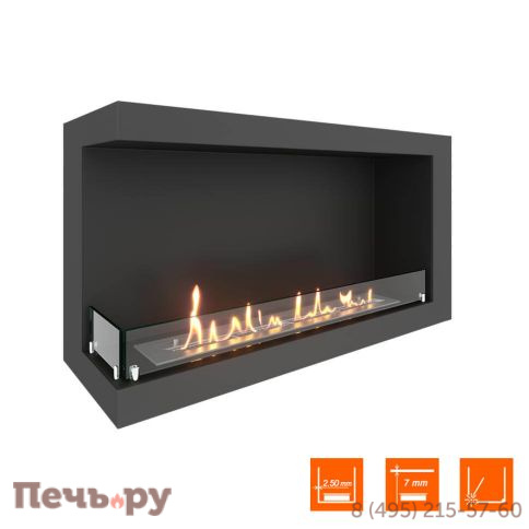 Биокамин угловой SteelHeat One 1000 фото 3