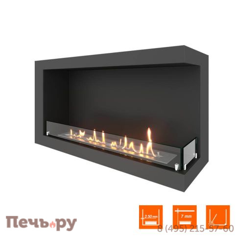 Биокамин угловой SteelHeat One 1000 фото 4