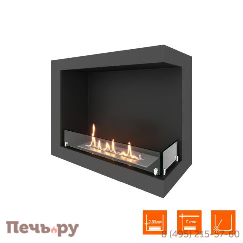 Биокамин угловой SteelHeat One 700 фото 5