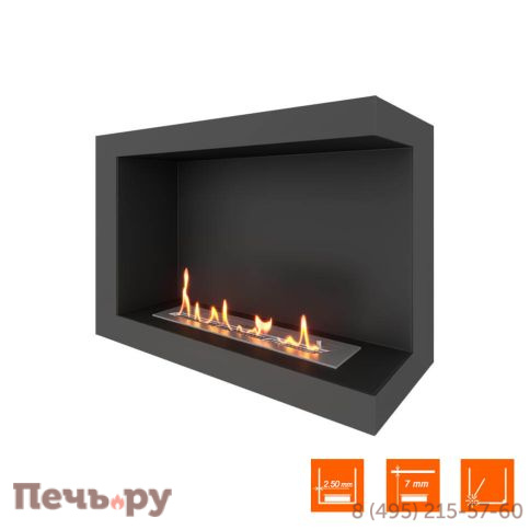 Биокамин угловой SteelHeat One 800 фото 2