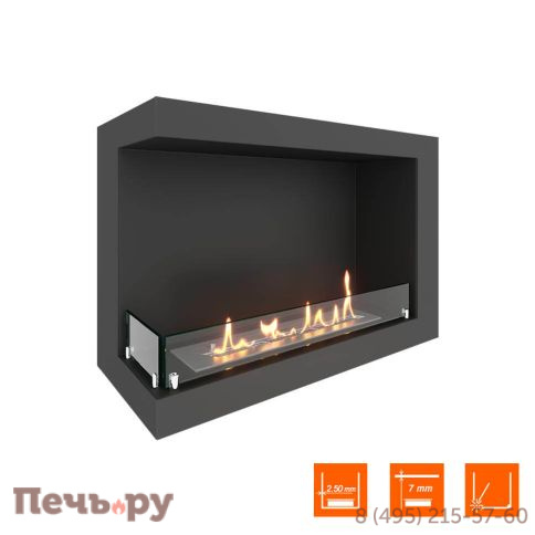 Биокамин угловой SteelHeat One 800 фото 3