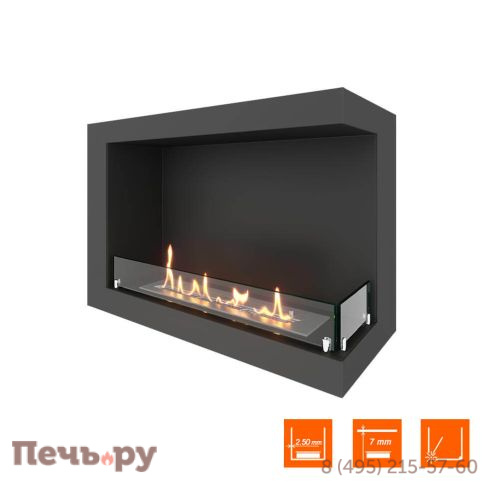 Биокамин угловой SteelHeat One 800 фото 4