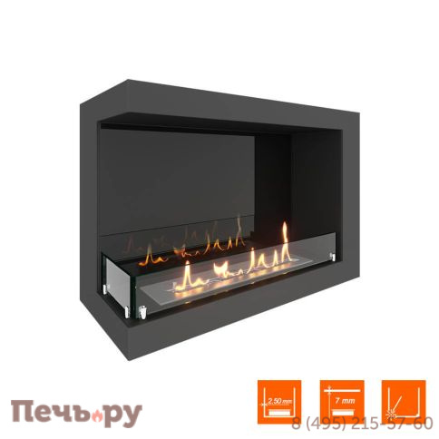 Биокамин угловой SteelHeat One 800 фото 5