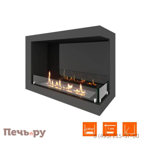 Биокамин угловой SteelHeat One 800 фото 6