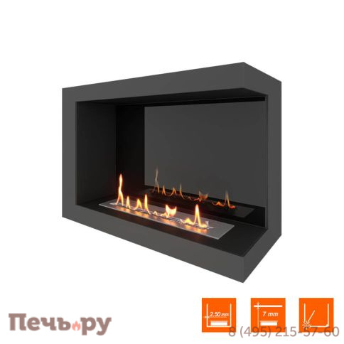 Биокамин угловой SteelHeat One 800 фото 8