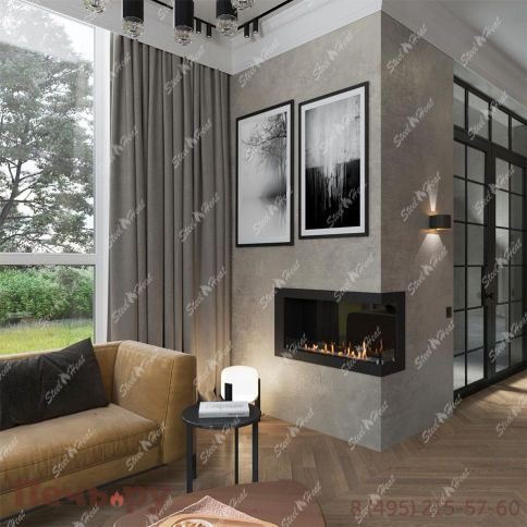 Биокамин угловой SteelHeat One 900 фото 13