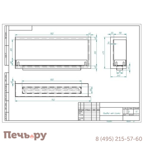 Биокамин угловой ZeFire Standart 1100 левый/ правый фото 5