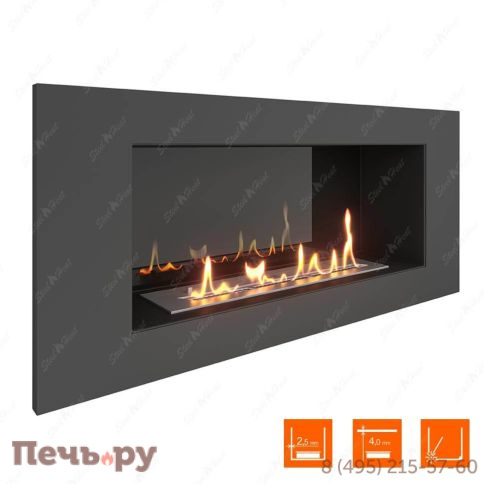 Биокамин в нишу SteelHeat Long 900 фото 4