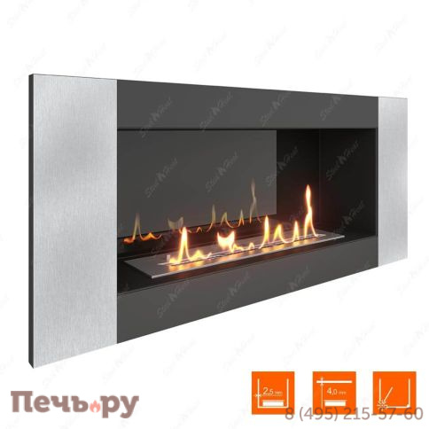 Биокамин в нишу SteelHeat Long-V 900 фото 4