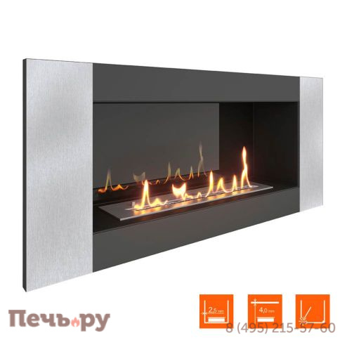 Биокамин в нишу SteelHeat  Long -V 900 Small фото 4