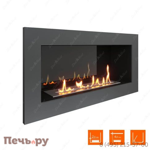 Биокамин в нишу SteelHeat One 800 фото 4