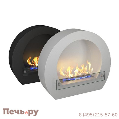 Биокамин ZeFire Barrel черный/белый фото