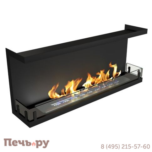 Биокамин ZeFire Contour 1100 торцевой (Estetic Flame) фото
