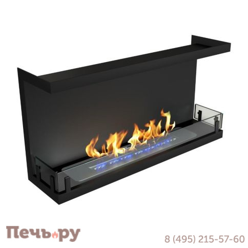 Биокамин ZeFire Contour 900 торцевой (Estetic Flame) фото