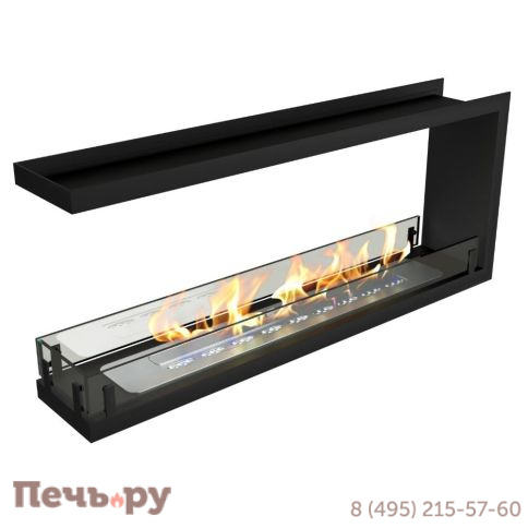 Биокамин ZeFire Contour торцевой сквозной 1100 (Estetic Flame) фото