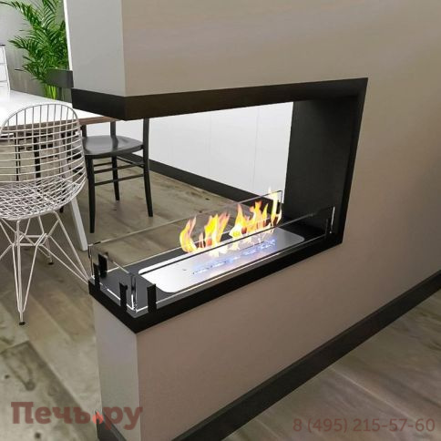 Биокамин ZeFire Contour торцевой сквозной 700 (Estetic Flame) фото 3