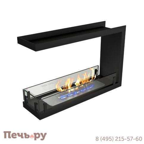 Биокамин ZeFire Contour торцевой сквозной 700 (Estetic Flame) фото
