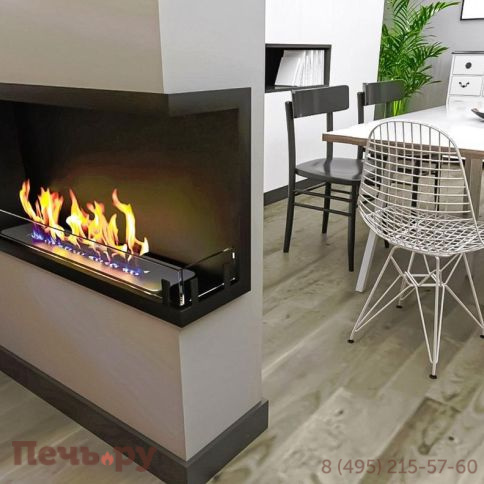 Биокамин ZeFire Contour угловой 900 (Estetic Flame) левый/правый фото 3