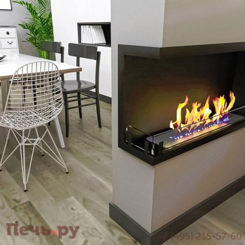 Биокамин ZeFire Contour угловой 900 (Estetic Flame) левый/правый фото 4